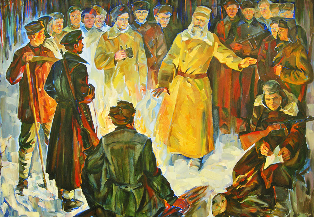 «Партизанський поет». 1979. Полотно, олія